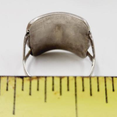 BEAUTIFUL TURQUOISE & .925 SILVER RING SIZE 7.5