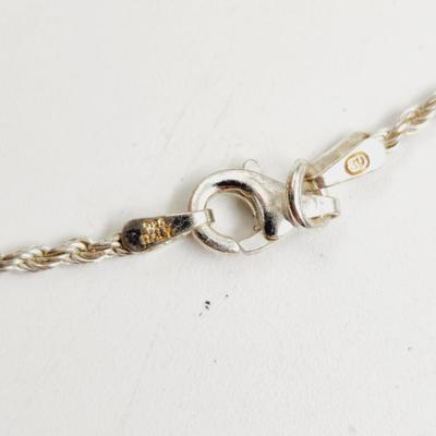 BEAUTIFUL REED & BARTON STERLING SILVER "TOUCH OF GOLD" LOVE BIRD PENDANT
