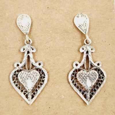 . 925 SILVER DESIGNER DANGLE EARRINGS