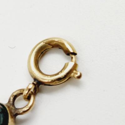 18K GOLD FILLED MULTI COLORED STONE BRACELET