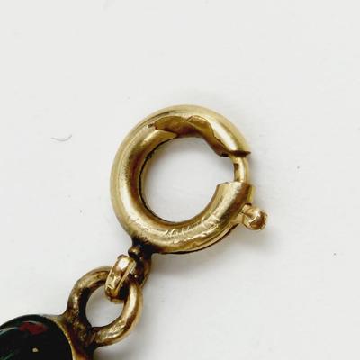 18K GOLD FILLED MULTI COLORED STONE BRACELET
