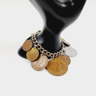 FUN COIN CHARM DANGLE BRACELET