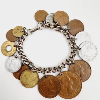 FUN COIN CHARM DANGLE BRACELET