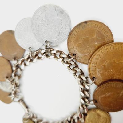 FUN COIN CHARM DANGLE BRACELET