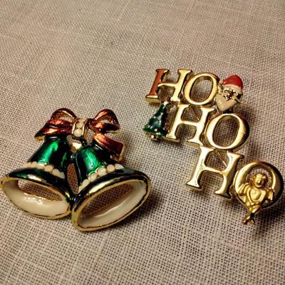 2 New Christmas Brooches