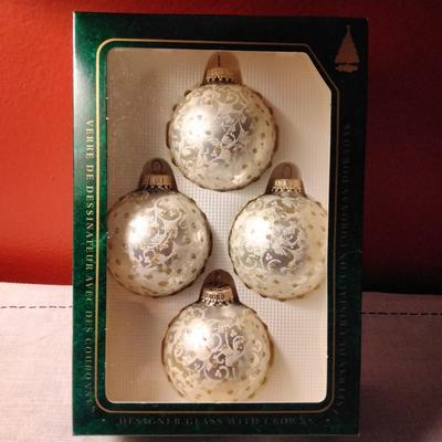 Glass Ornaments In Box