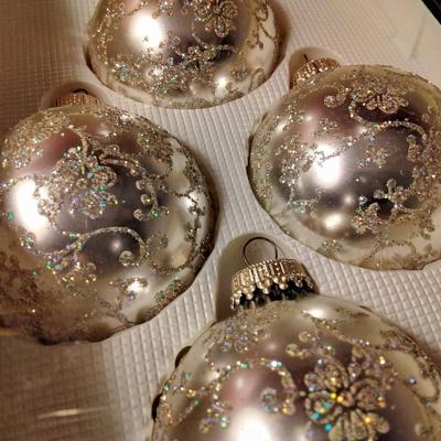 Glass Ornaments in Boxes