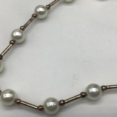 Pearl’s And Sterling Silver Necklace