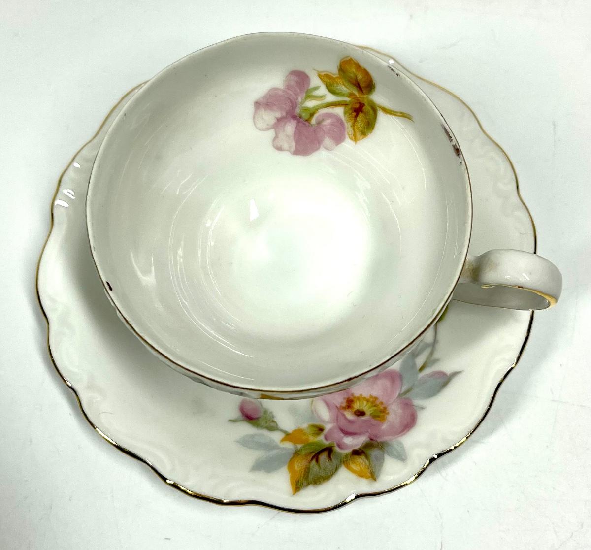 Ohata China Occupied Japan flower patterned tea cup and saucer ...
