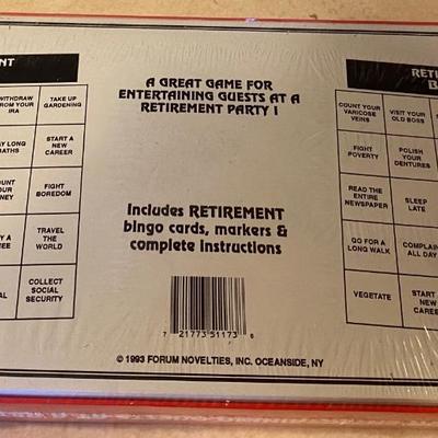 Retirement Bingo