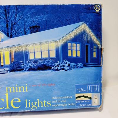 BRAND NEW CLEAR MINI ICICLE LIGHTS