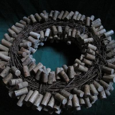 Very Large Wine Cork Wreath