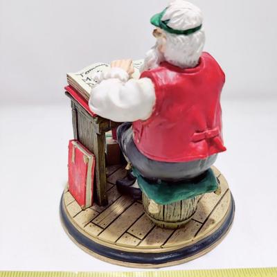 ROCKWELL'S VISIONS OF SANTA COLLECTION "CHECKING IT TWICE" FIGURINE #B2193