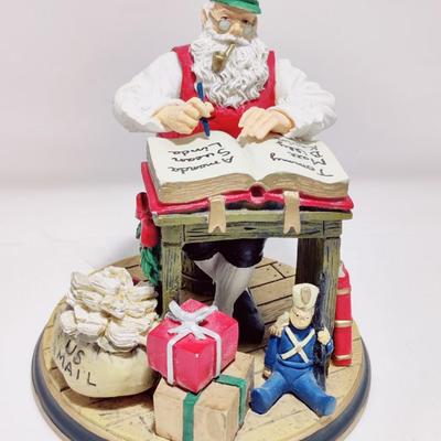 ROCKWELL'S VISIONS OF SANTA COLLECTION "CHECKING IT TWICE" FIGURINE #B2193
