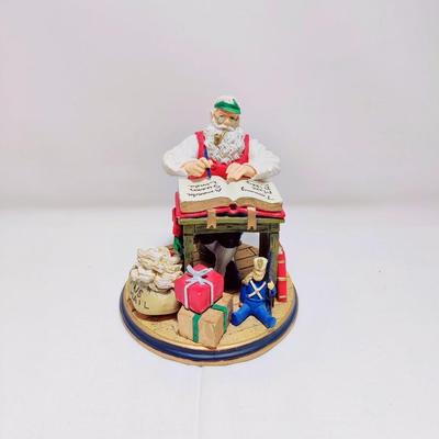 ROCKWELL'S VISIONS OF SANTA COLLECTION "CHECKING IT TWICE" FIGURINE #B2193
