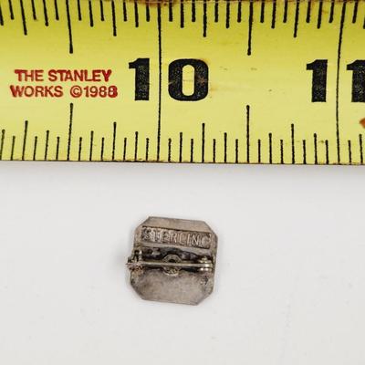 VINTAGE STERLING 4H PIN