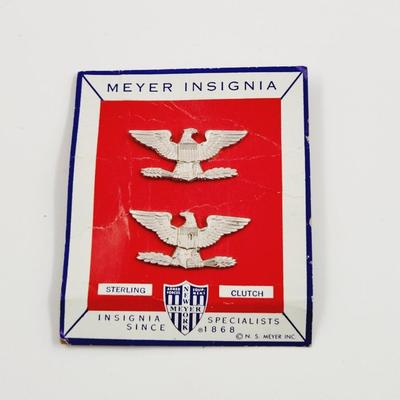 VINTAGE STERLING MEYERS INSIGNIA PINS