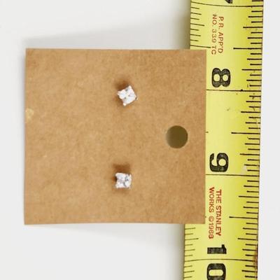. 925 STERLING CUBIC ZIRCONIA EARRINGS