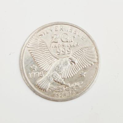 STERLING 2 GRAMS FAUX COIN