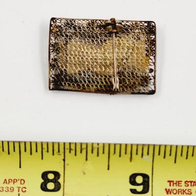 ANTIQUE STERLING & IVORY CHINESE GOD PIN