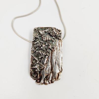 BEAUTIFUL HAND CRAFTED STERLING SILVER PENDANT & NECKLACE