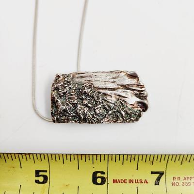 BEAUTIFUL HAND CRAFTED STERLING SILVER PENDANT & NECKLACE