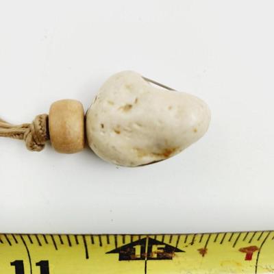 VINTAGE NATIVE AMERICAN BONE ART NECKLACE