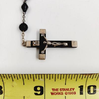 VINTAGE STERLING SILVER ROSARY