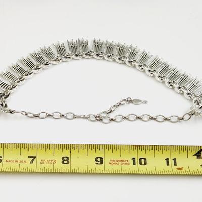 VINTAGE SARAH COVENTRY SILVERTONED PINEAPPLE NECKLACE