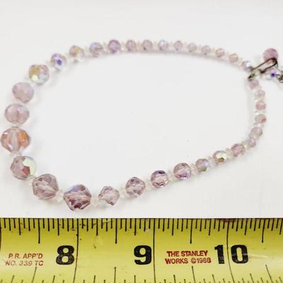 STUNNING VINTAGE CRYSTAL RAINBOW NECKLACE