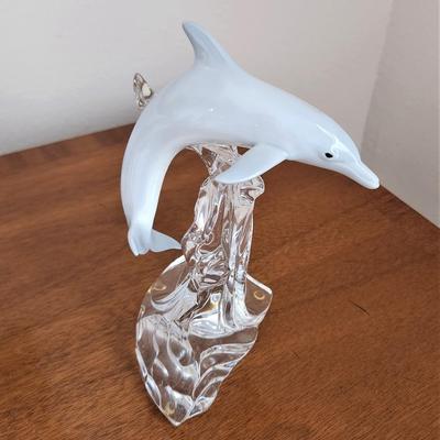 Lot #86  Pair of LENOX Dolphins - 1995
