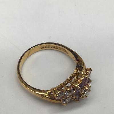 Gorgeous Gold Plated Cocktail Ring