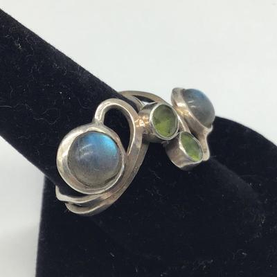 Large Silver 925 Stone Ring