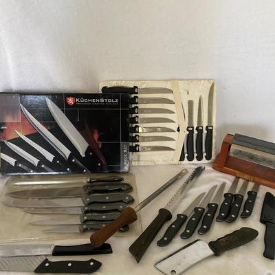 KÃ¼chenstolz and ShoSun Stainless Steel and Assortment of Knives  (DR-EJ)
