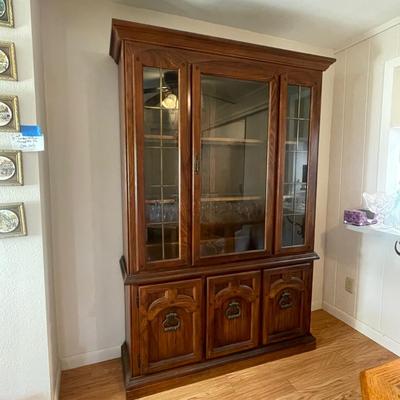 Dark Wood China Cabinet (DR-AW)