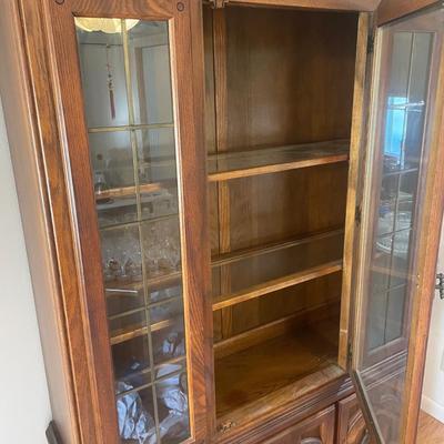 Dark Wood China Cabinet (DR-AW)