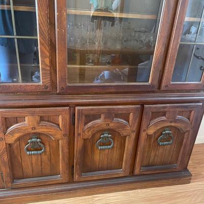 Dark Wood China Cabinet (DR-AW)