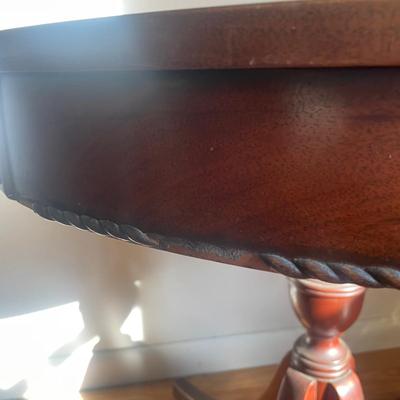 Light Brown Pedestal Table (DR-AW)