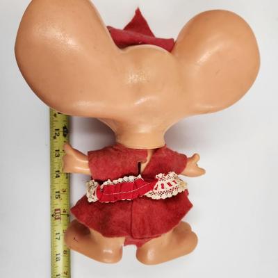 VINTAGE ROY DEE OF FLA PLASTIC CHRISTMAS MOUSE