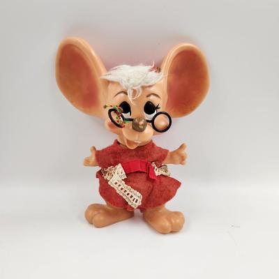 VINTAGE ROY DEE OF FLA PLASTIC CHRISTMAS MOUSE