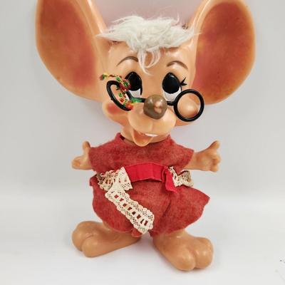 VINTAGE ROY DEE OF FLA PLASTIC CHRISTMAS MOUSE