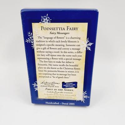 HALLMARK KEEPSAKE ORNAMENT POINSETTIA FAIRY COLLECTORS ORNAMENT