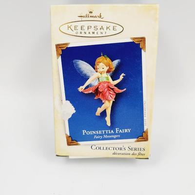 HALLMARK KEEPSAKE ORNAMENT POINSETTIA FAIRY COLLECTORS ORNAMENT