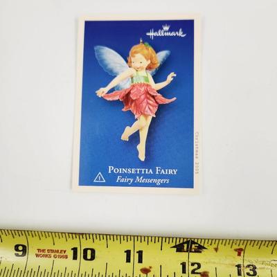 HALLMARK KEEPSAKE ORNAMENT POINSETTIA FAIRY COLLECTORS ORNAMENT
