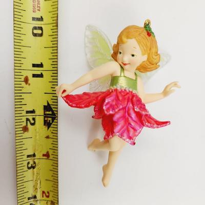 HALLMARK KEEPSAKE ORNAMENT POINSETTIA FAIRY COLLECTORS ORNAMENT