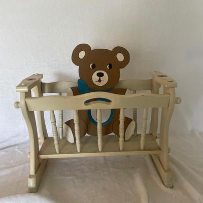 Wooden Baby Doll Crib and Teddy Bear Frame (FR-AW)