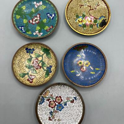 Lot of Vintage Shanghai China Tea Colorful Serving Dishes