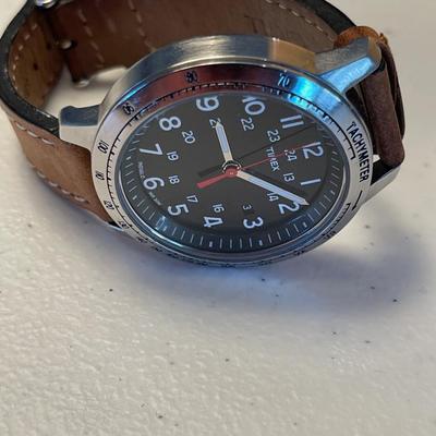 Timex wristwatch leather strap band