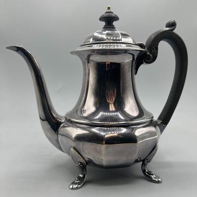 Antique Oneida Style Vintage D&B Silver Teapot Silver