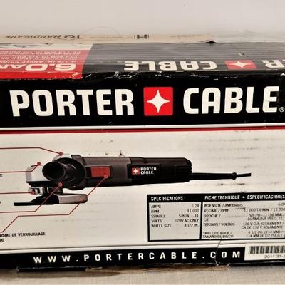 Lot #91  Porter Cable Angle Grinder - New in Box